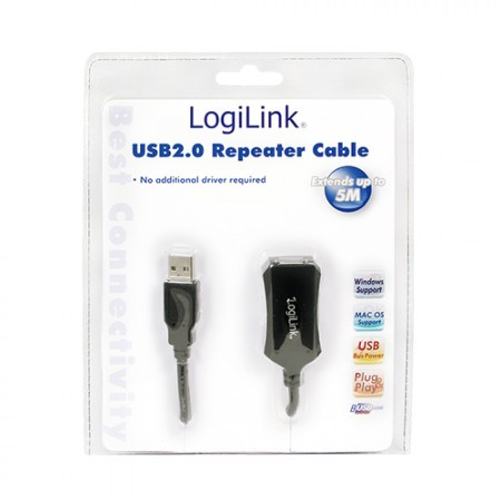 Produžni USB kabal 2.0 5m LOGILINK