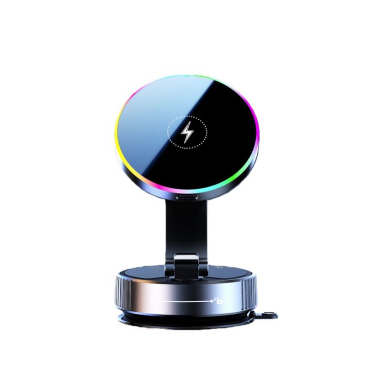 Magnetni rotacijski auto nosač sa MagSafe punjenjem za telefon i RGB svijetlom K5