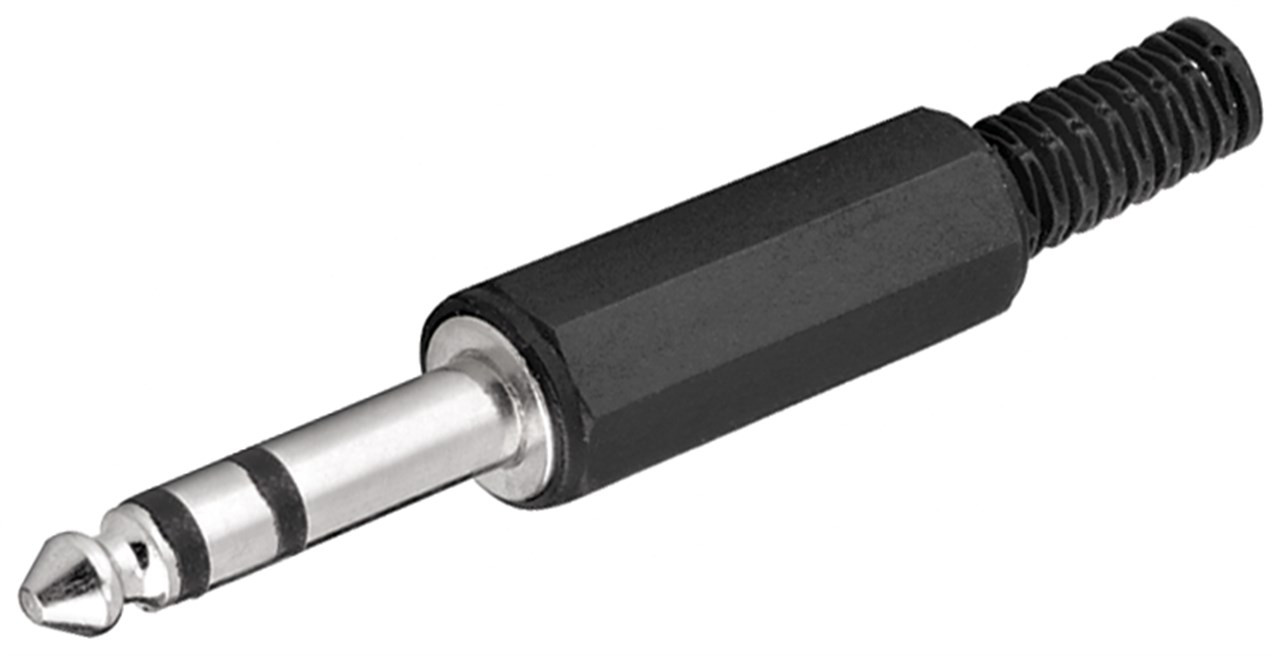 Audio konektor 6.35mm 3 PIN stereo muški