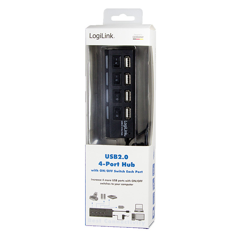 USB-A HUB sa prekidačima LOGILINK 4u1 1m