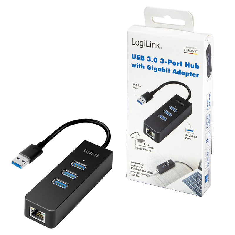 USB HUB LOGILINK 4u1 15cm