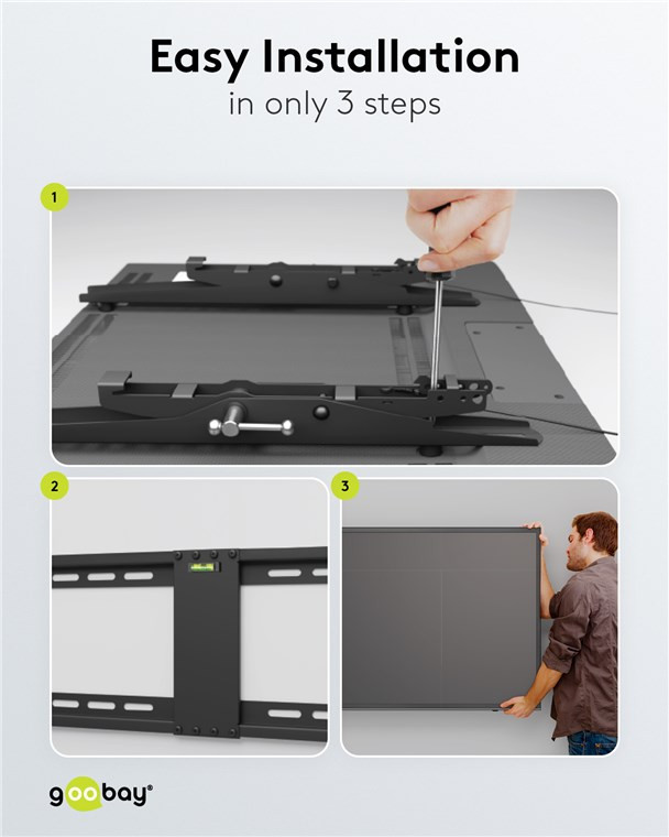 Fiksni nosač za TV 37” - 70” 70kg GOOBAY