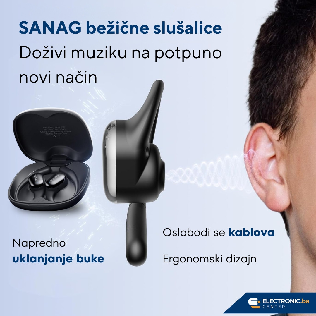 Udobne bežične bluetooth slušalice SANAG