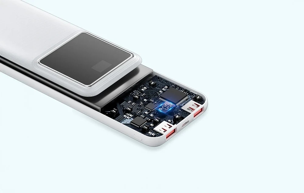 Premium prijenosni punjač powerbank sa displejom VENTION 22.5W 10000mAh bijeli