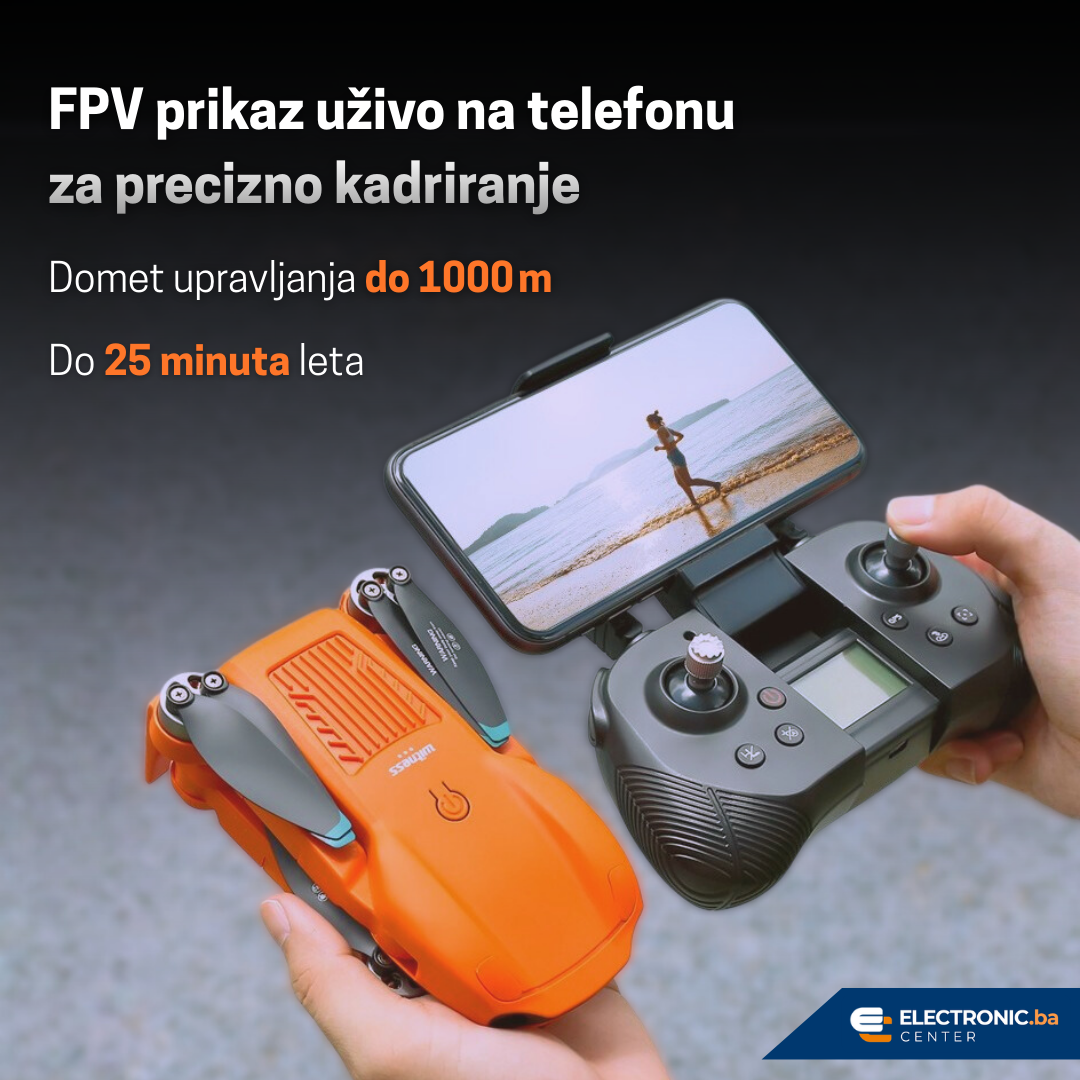 Moćni RC dron F12 sa 360 kamerom i GPS
