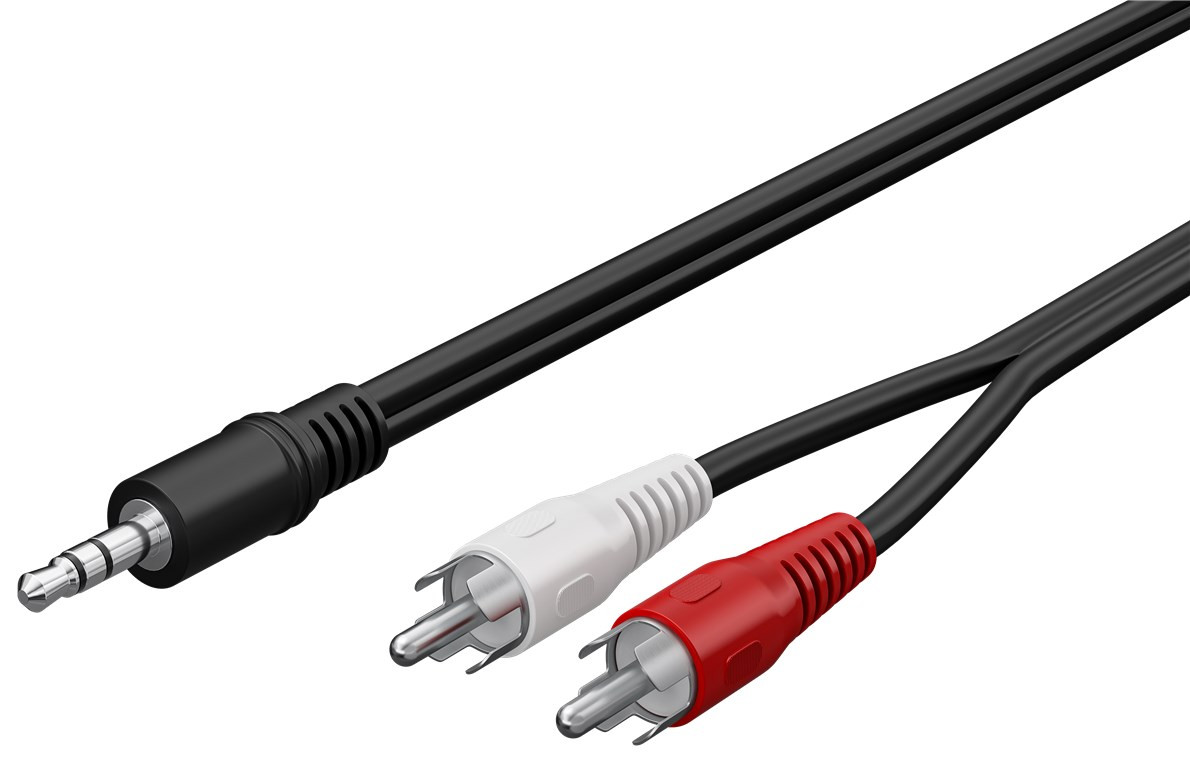 AUX kabal na 2xRCA GOOBAY 0.5m AWG29