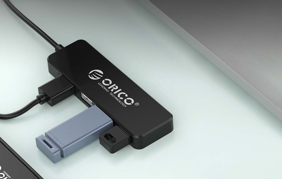 OTG HUB USB-A ORICO FL01-BK-BP 4u1 podržava raličite uređaje