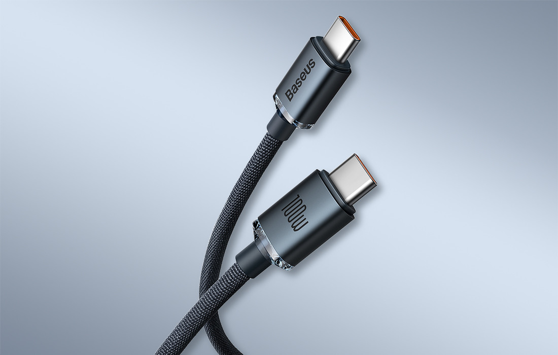 Kabal USB-C na USB-C BASEUS 100W 2m crna moderan i udoban dizajn