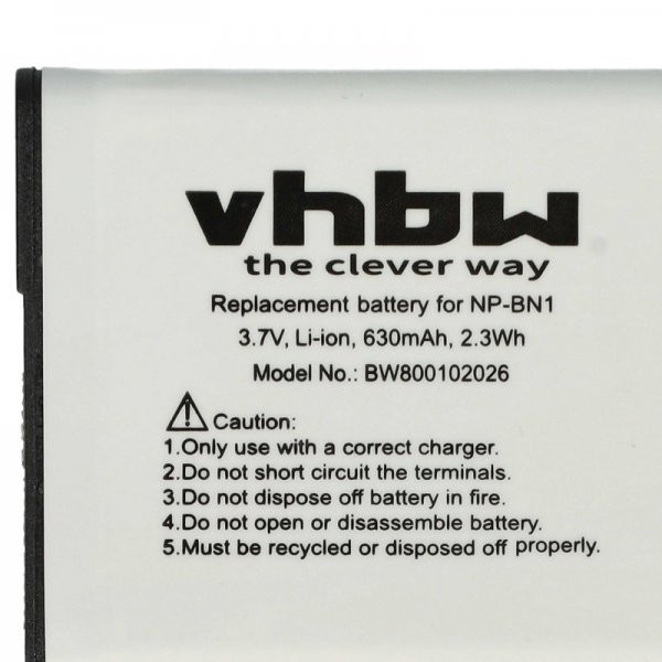 Baterija za fotoaparat SONY NP-BN1 VBHW 3.6V 600mAh