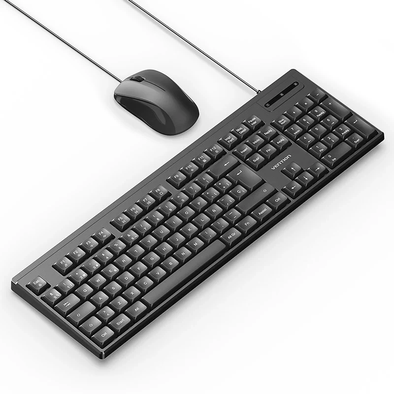 Žični set tastatura i miš VENTION crni