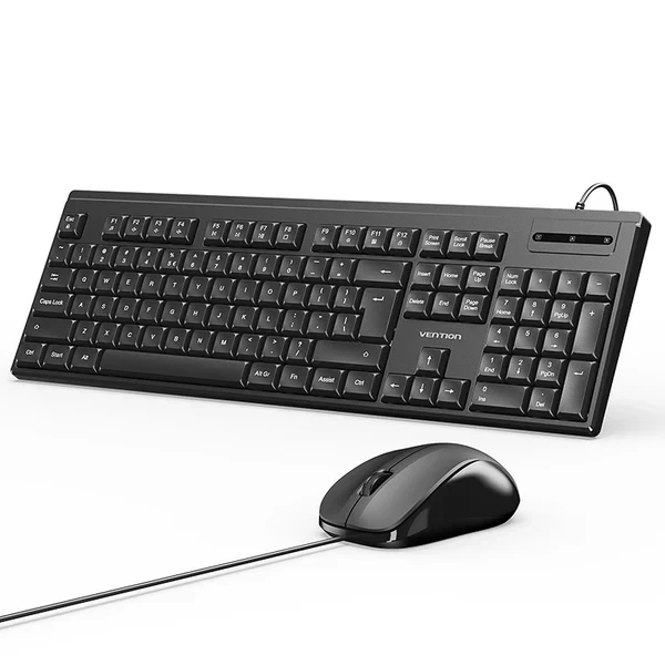 Žični set tastatura i miš VENTION crni
