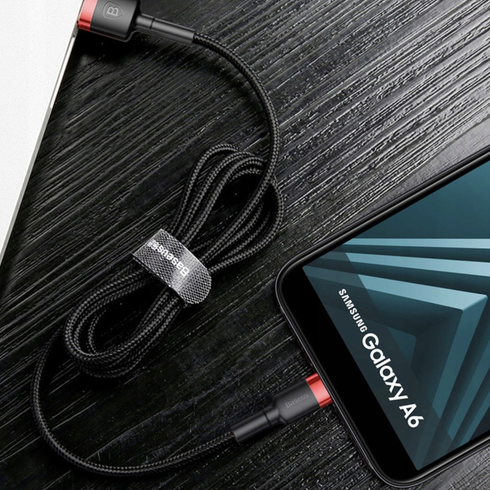 Kabal USB-A na USB-C BASEUS 1m crno-crveni