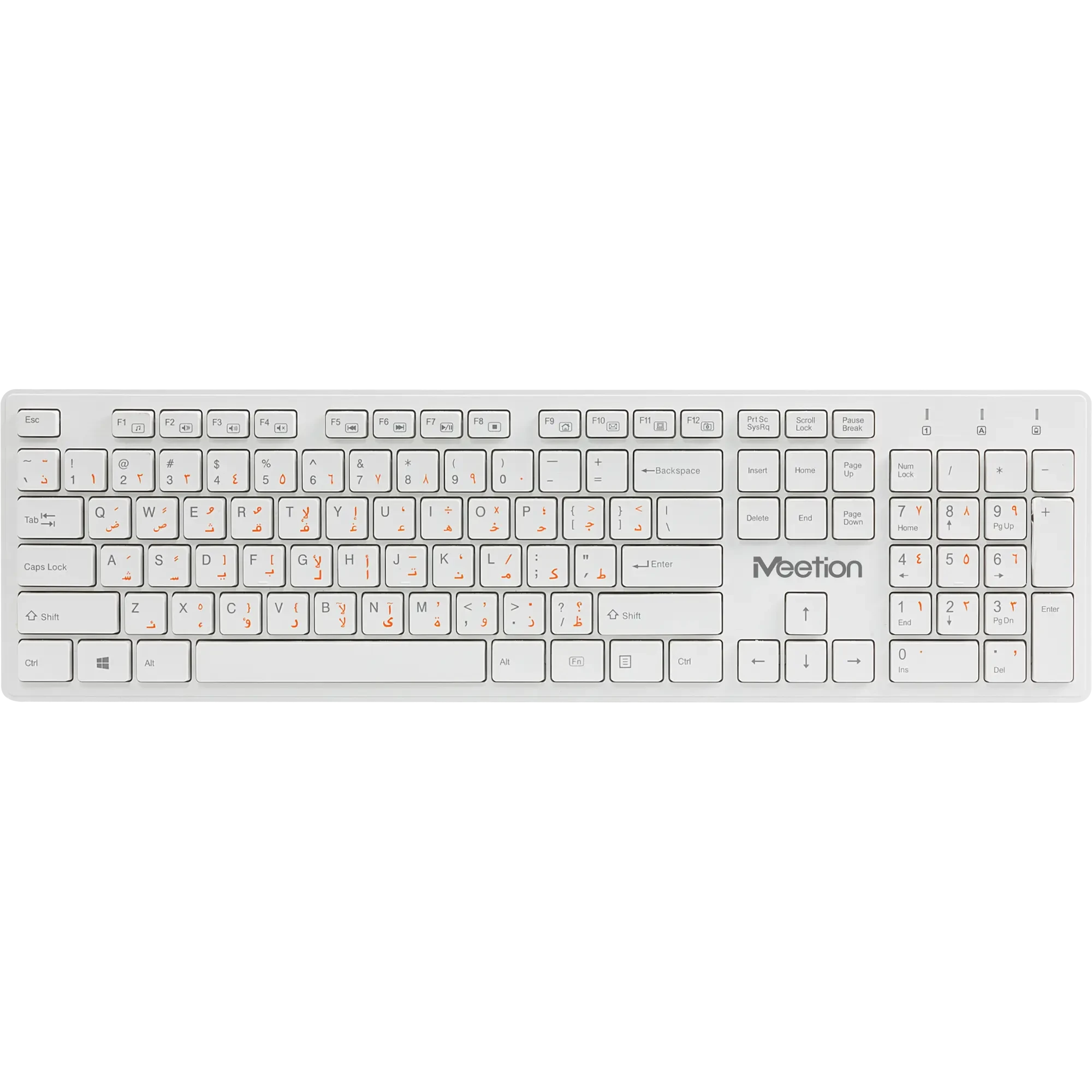 Bežična elegantna tastatura MEETION WK841 bijela