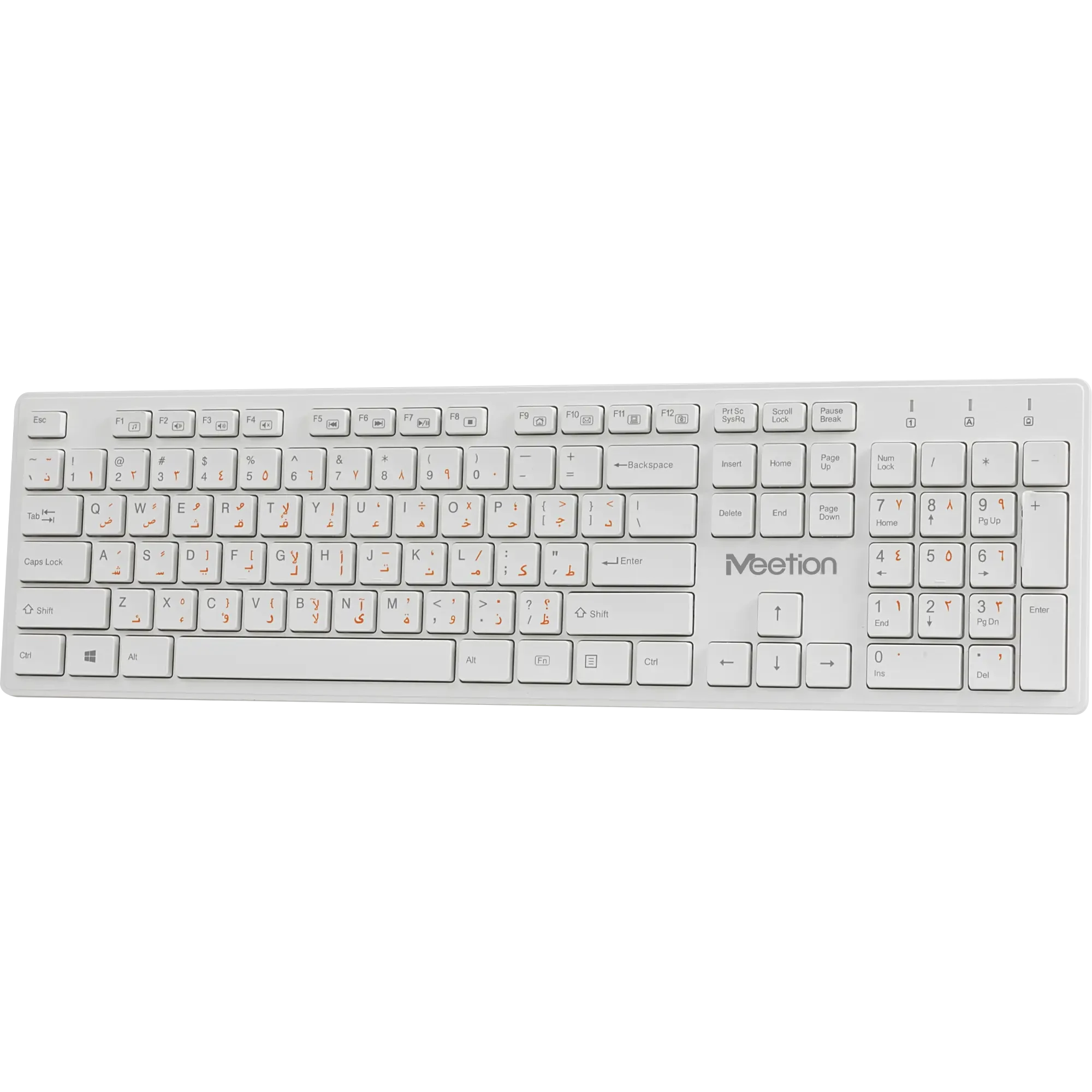 Bežična elegantna tastatura MEETION WK841 bijela