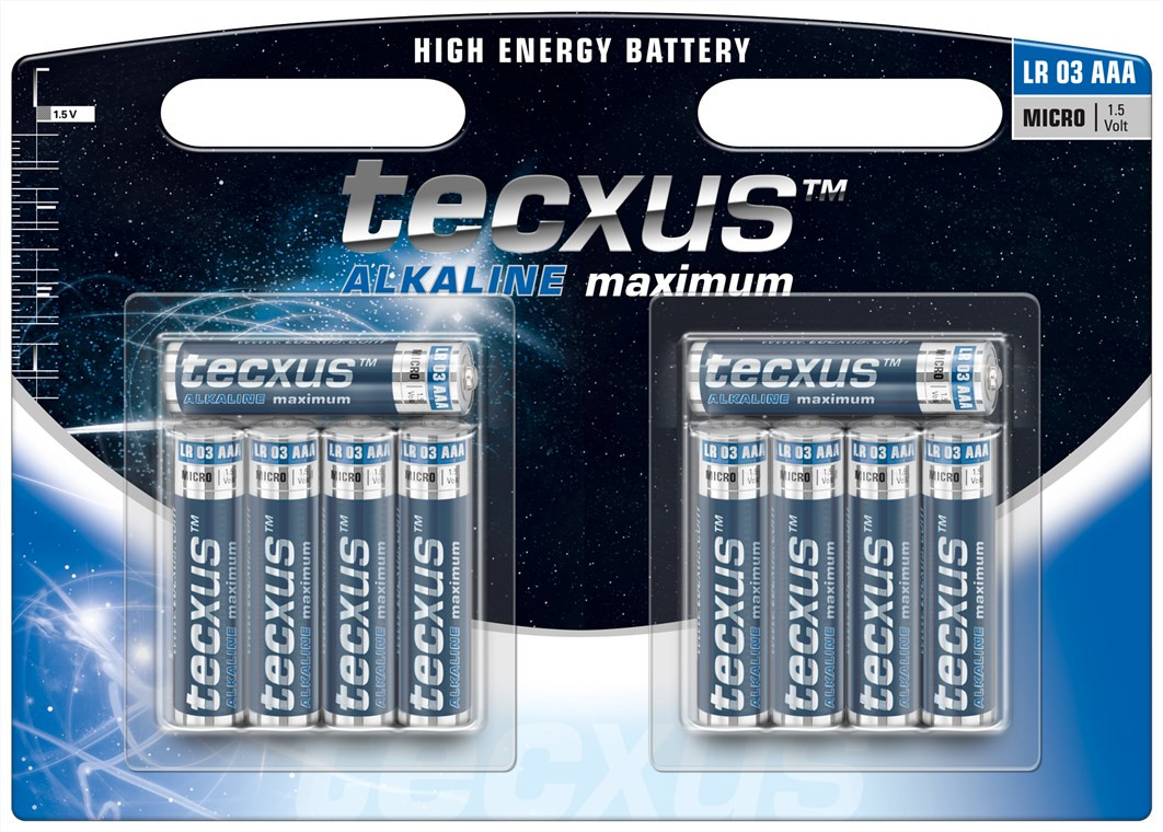 Baterija alkalna AAA 1.5V TECXUS Long Life SET 10/1