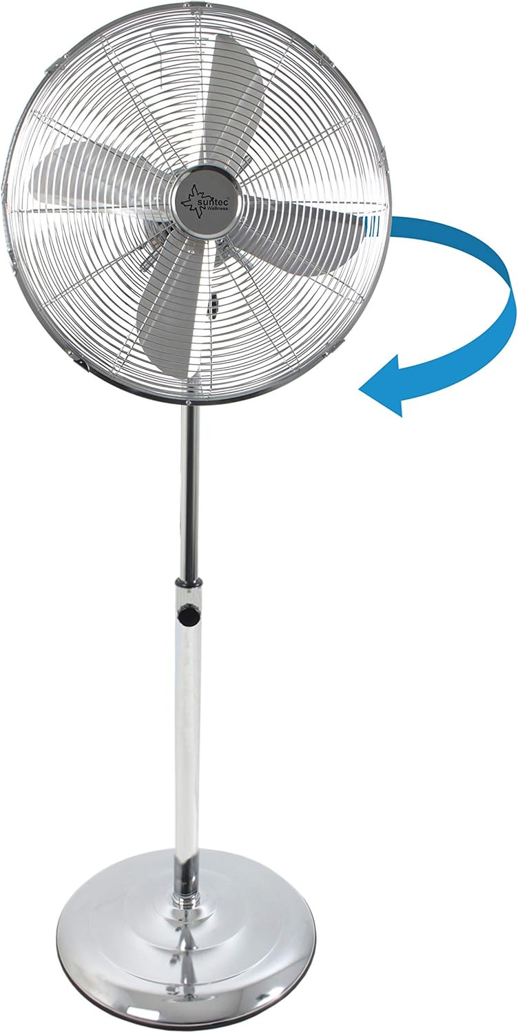 Podesivi elegantni ventilator SUNTEC COOLBREEZE 4000SVM metalik sivi