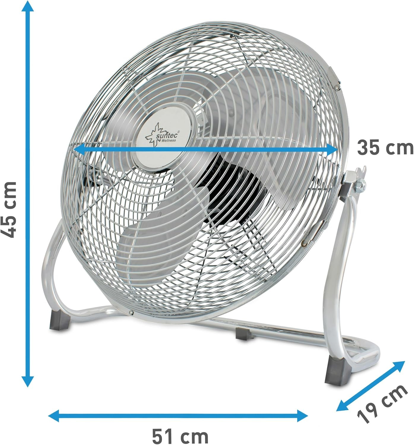 Podni podesivi ventilator SUNTEC COOLBREEZE 3500BV metalik sivi