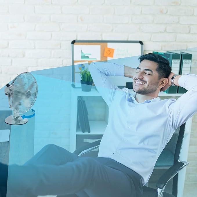 Stolni elegantni ventilator SUNTEC COOLBREEZE 3000TVM metalik sivi