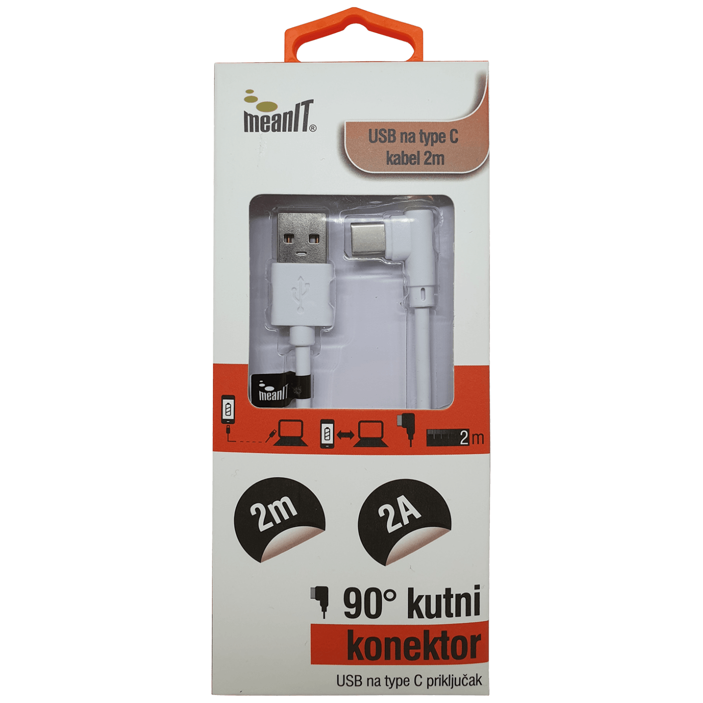 Kabal USB-A na USB-C MEAN IT 2m