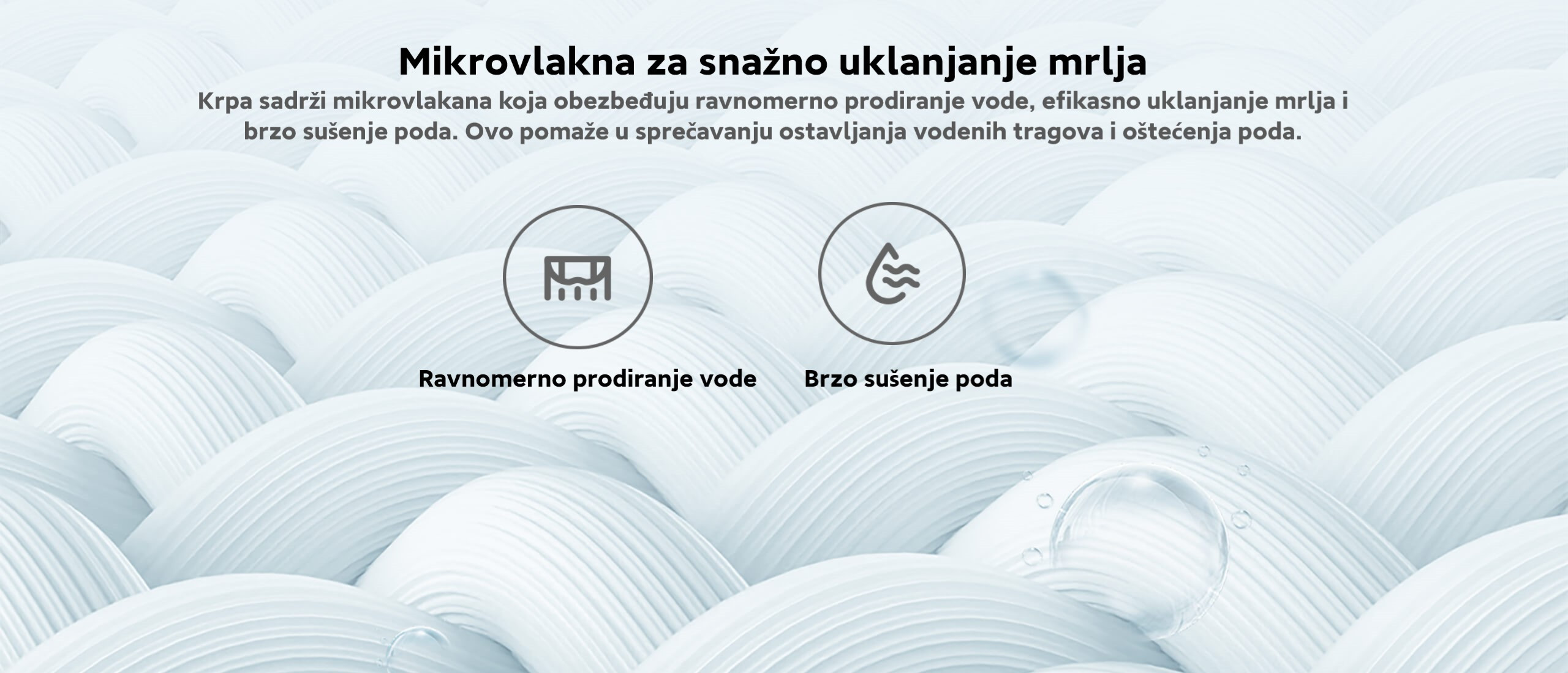 Robot usisivač XIAOMI Mi Mop 2 Pro bijeli prikazano snažno uklanjanje mrlja.