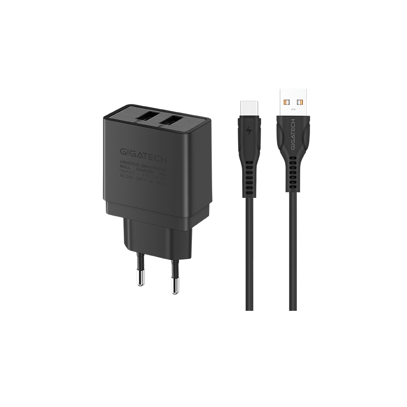Punjač i kabal USB-C GIGATECH W25 1m