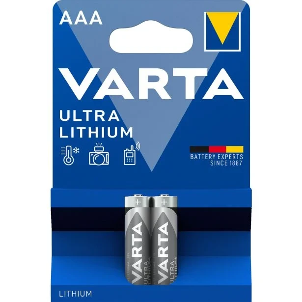 Baterija AAA VARTA lithium SET 2/1