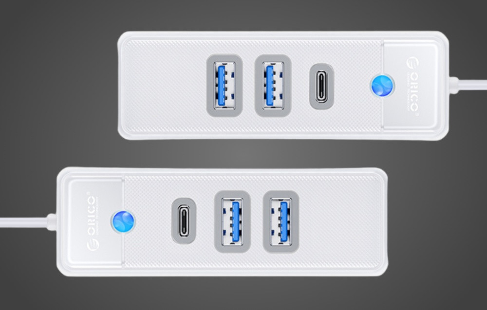 OTG USB-C HUB ORICO PWC2U-C3 3u1 15cm bijeli