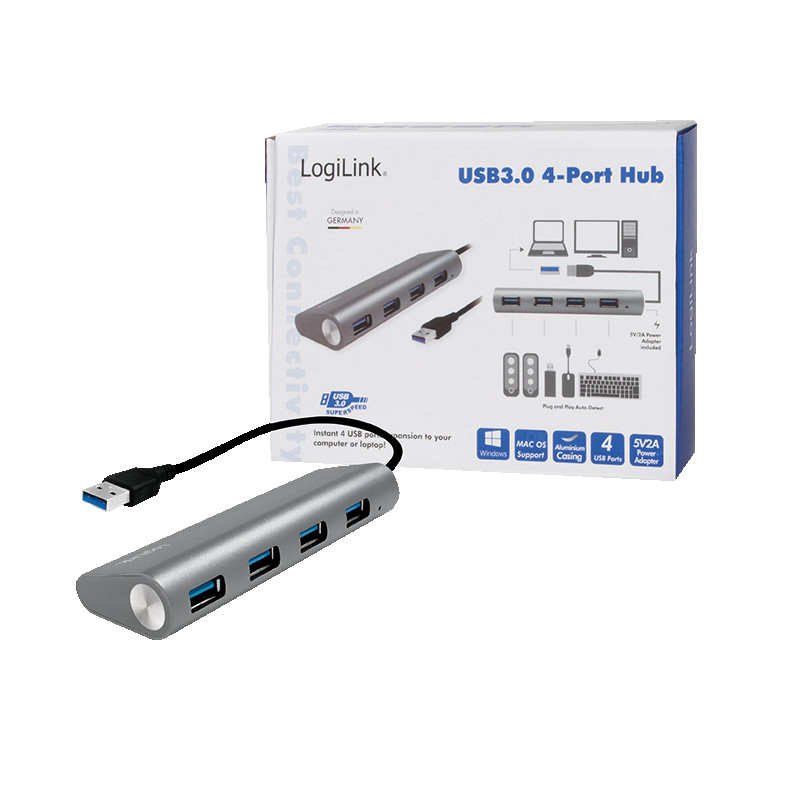 USB-A HUB LOGILINK 4u1 15cm