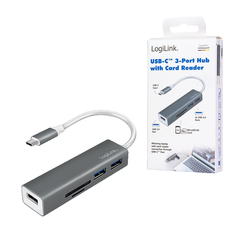 USB-C HUB LOGILINK 5u1 15cm
