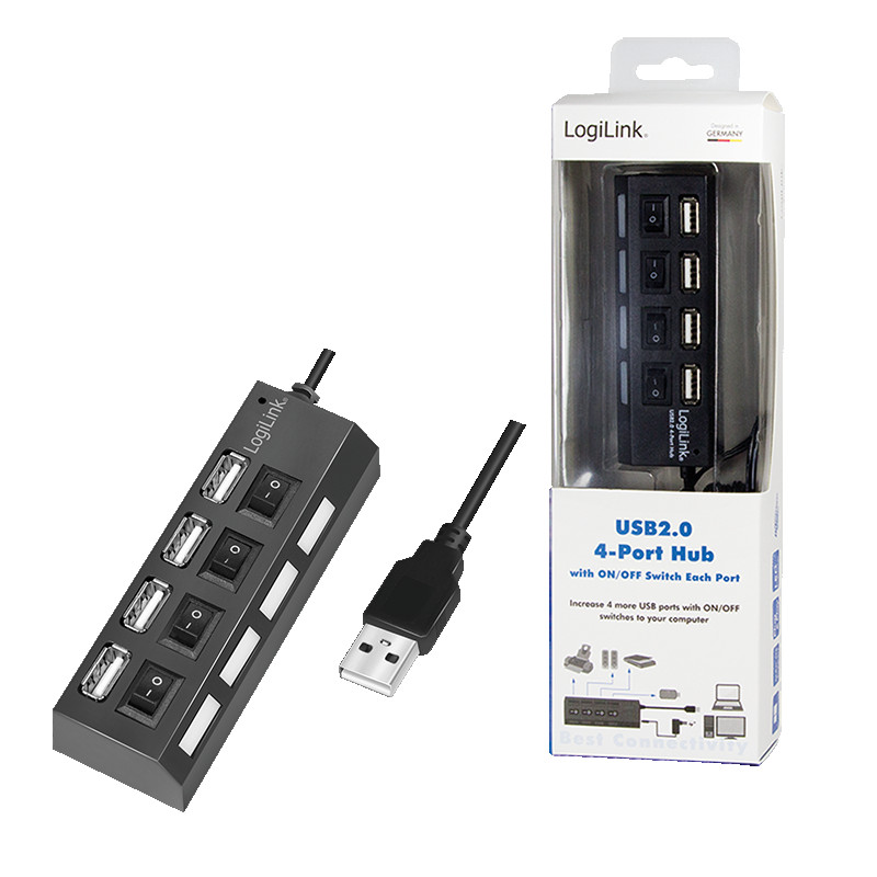 USB-A HUB sa prekidačima LOGILINK 4u1 1m