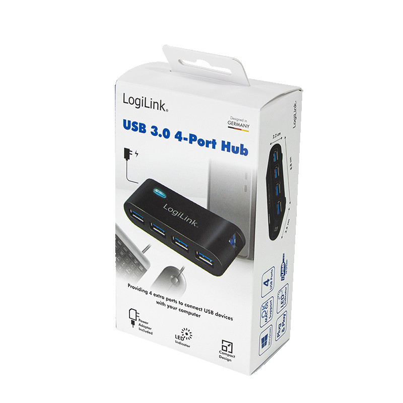USB-A HUB LOGILINK sa dodatnim napajanjem
