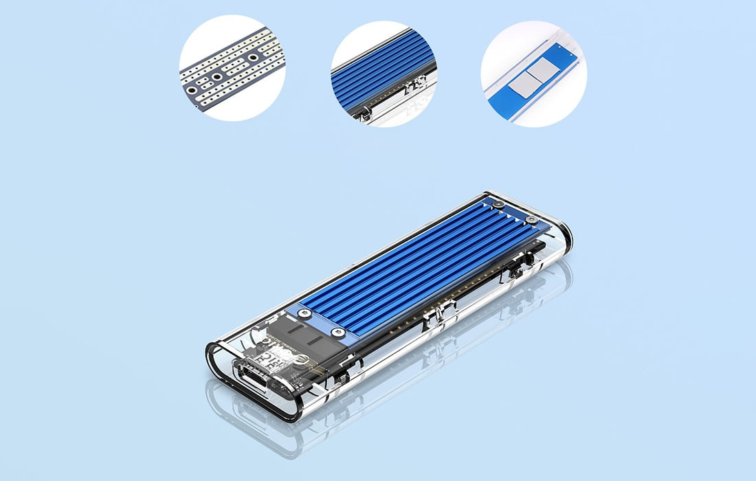 SSD M2 kućište USB-C ORICO TCM2-C3-BL-BP