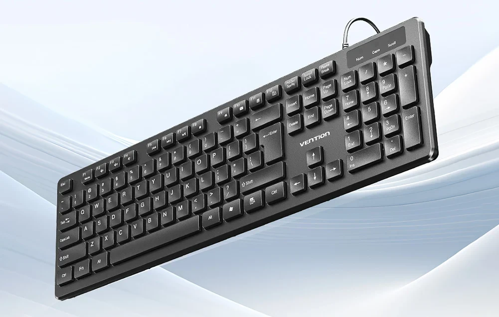Žični set slim tastatura i miš VENTION crni - slika 3