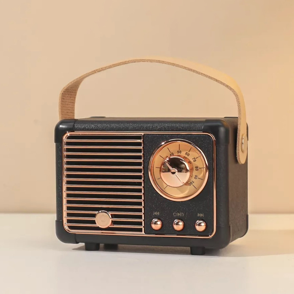 Bežični retro bluetooth mini radio HM11 crni