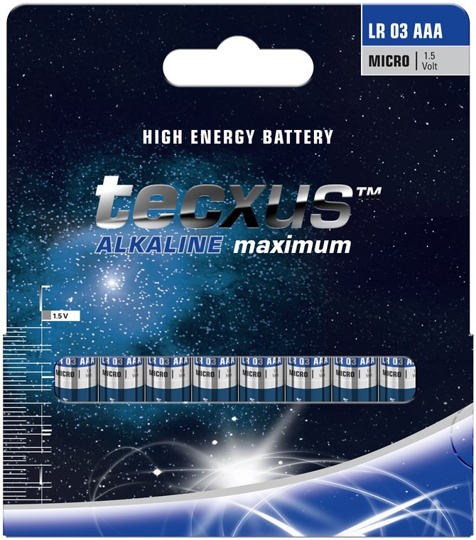 Baterija alkalna AAA 1.5V TECXUS Long Life SET 10/1