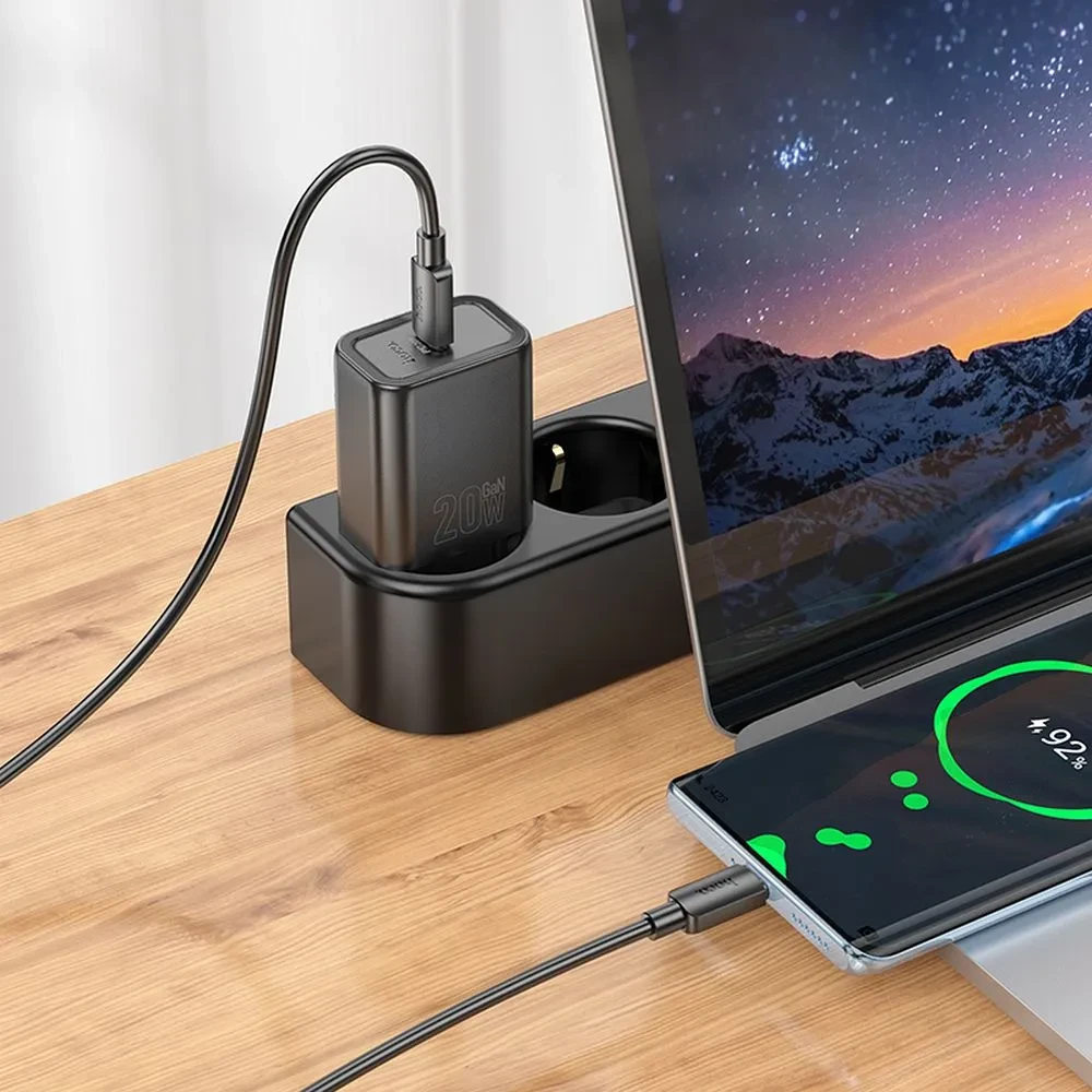 Punjač i kabal HOCO N60 USB-C na Lightning 20W
