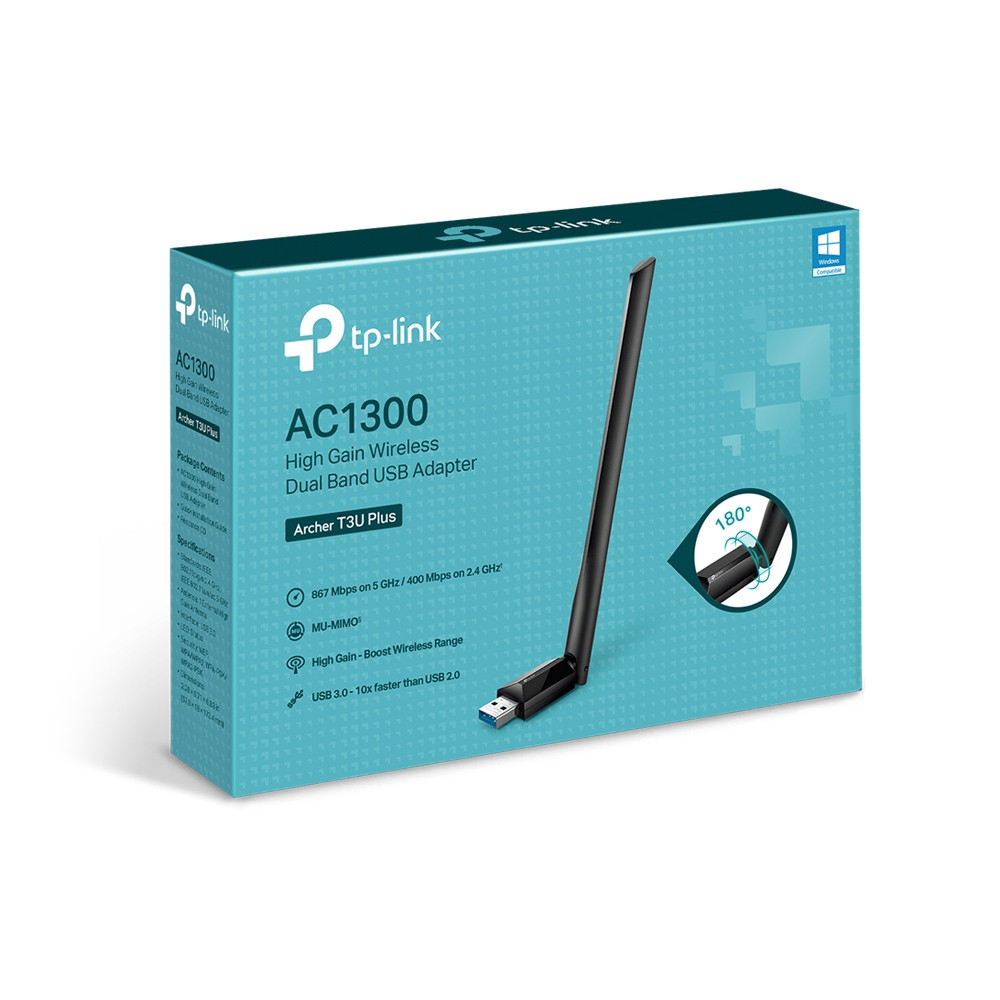 Wireless USB antena TP-LINK Archer T3U Plus AC1300 Dual Band