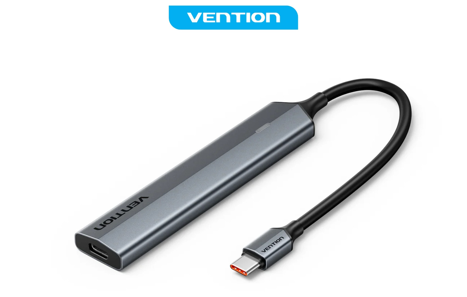 USB-C HUB VENTION CKYHB 5u1 0.15cm sivi