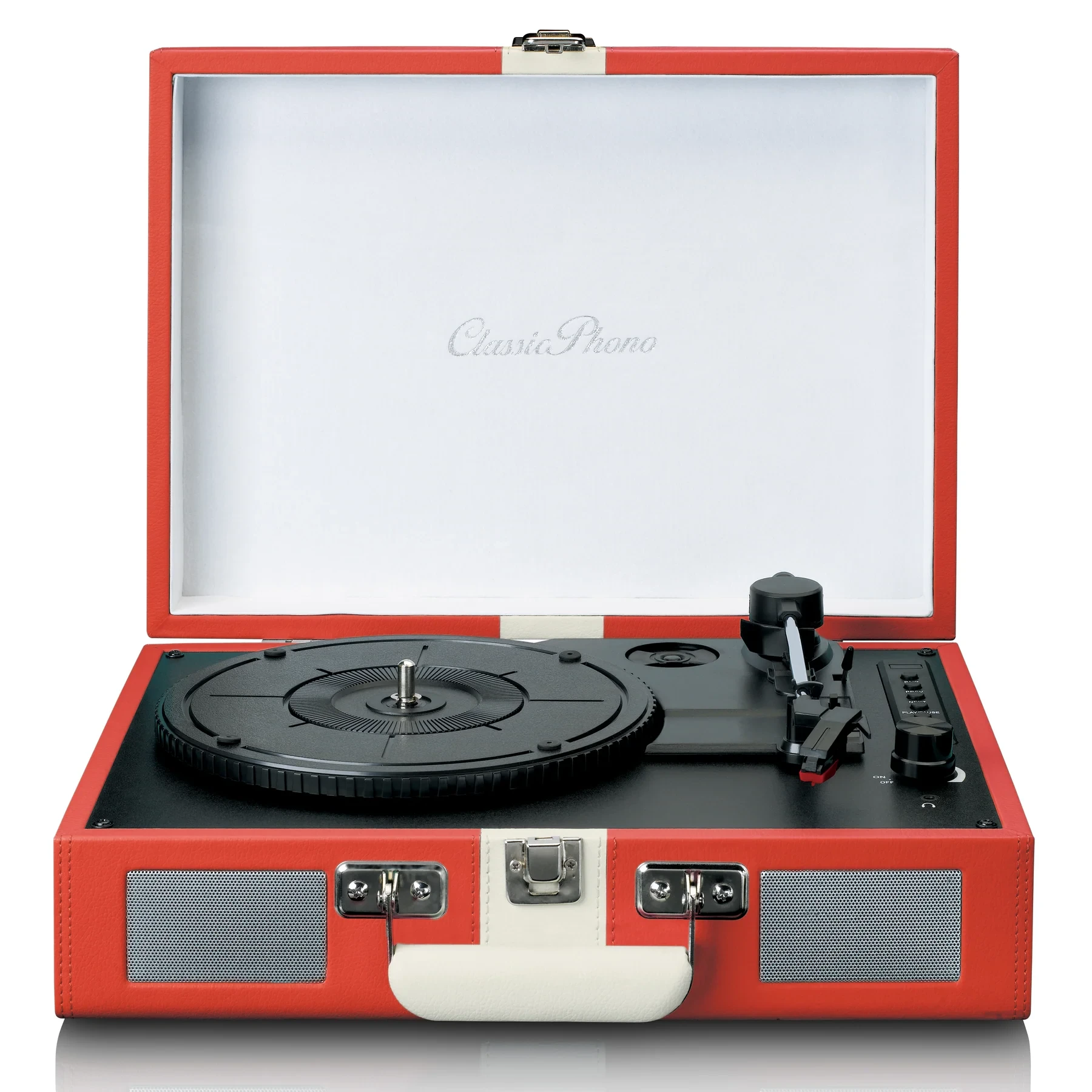 Klasični retro gramofon LENCO TT-110RDWH
