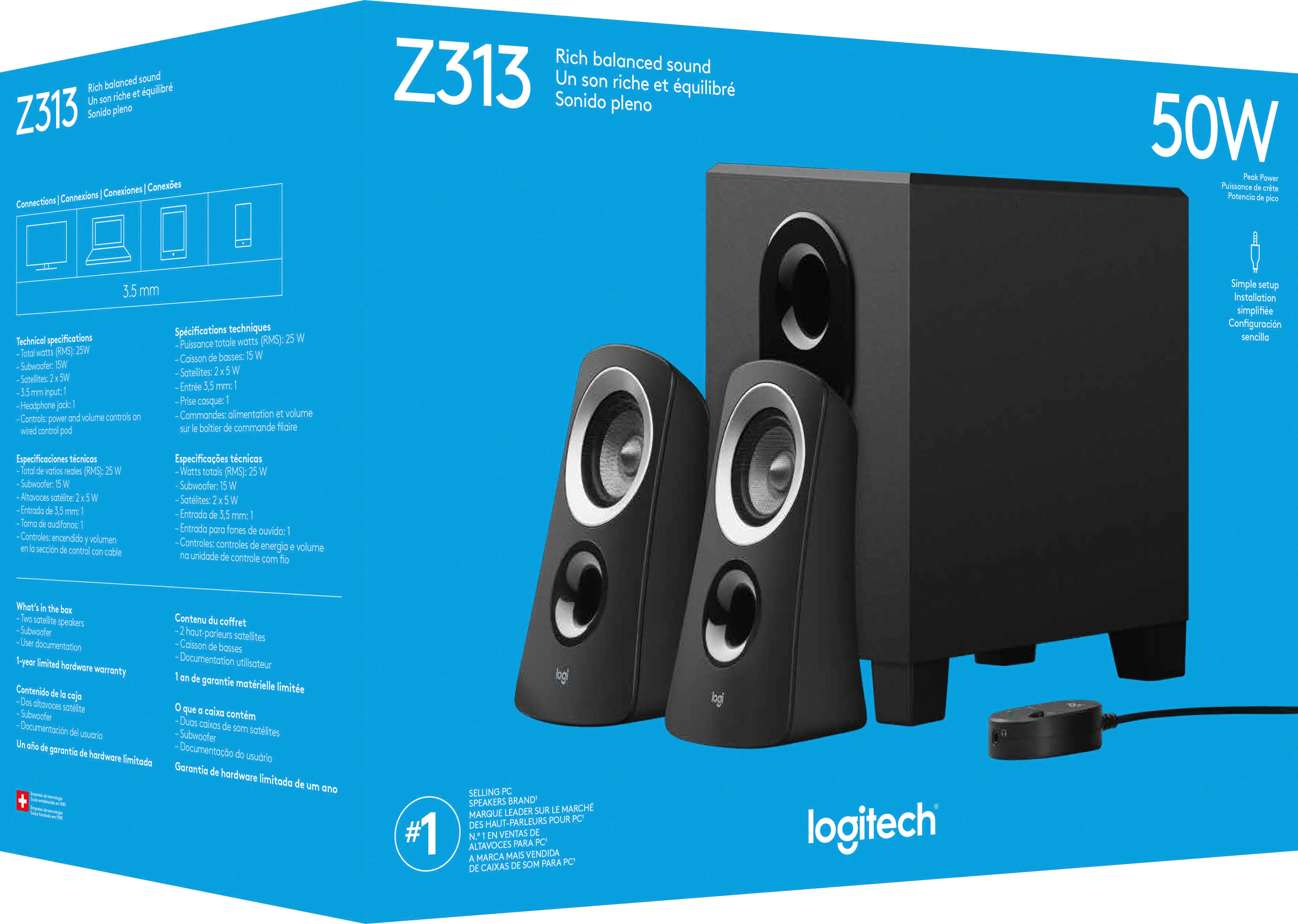 Zvučnici LOGITECH 2.1 Z313