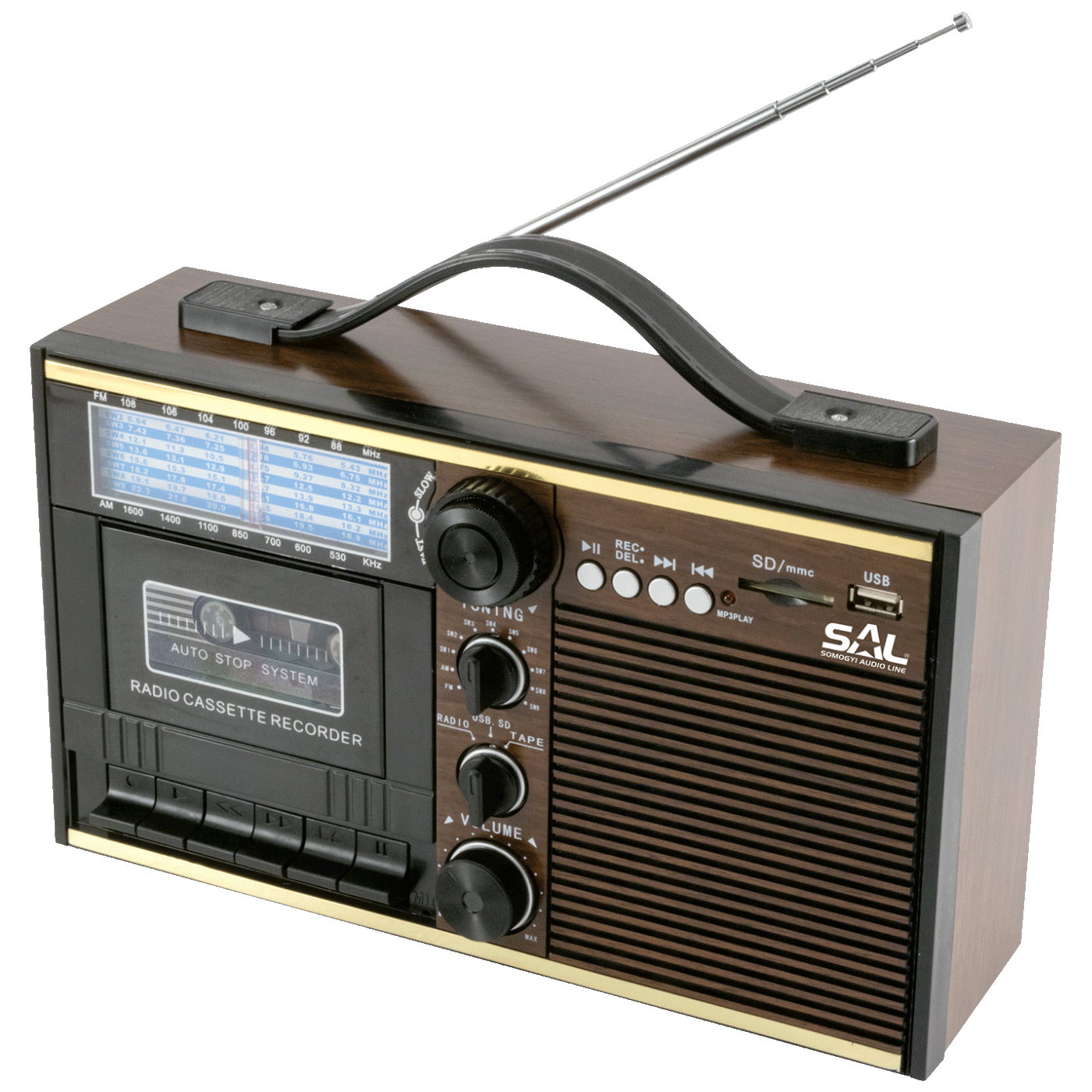 Radio FM prijemnik sa kasetofonom SAL
