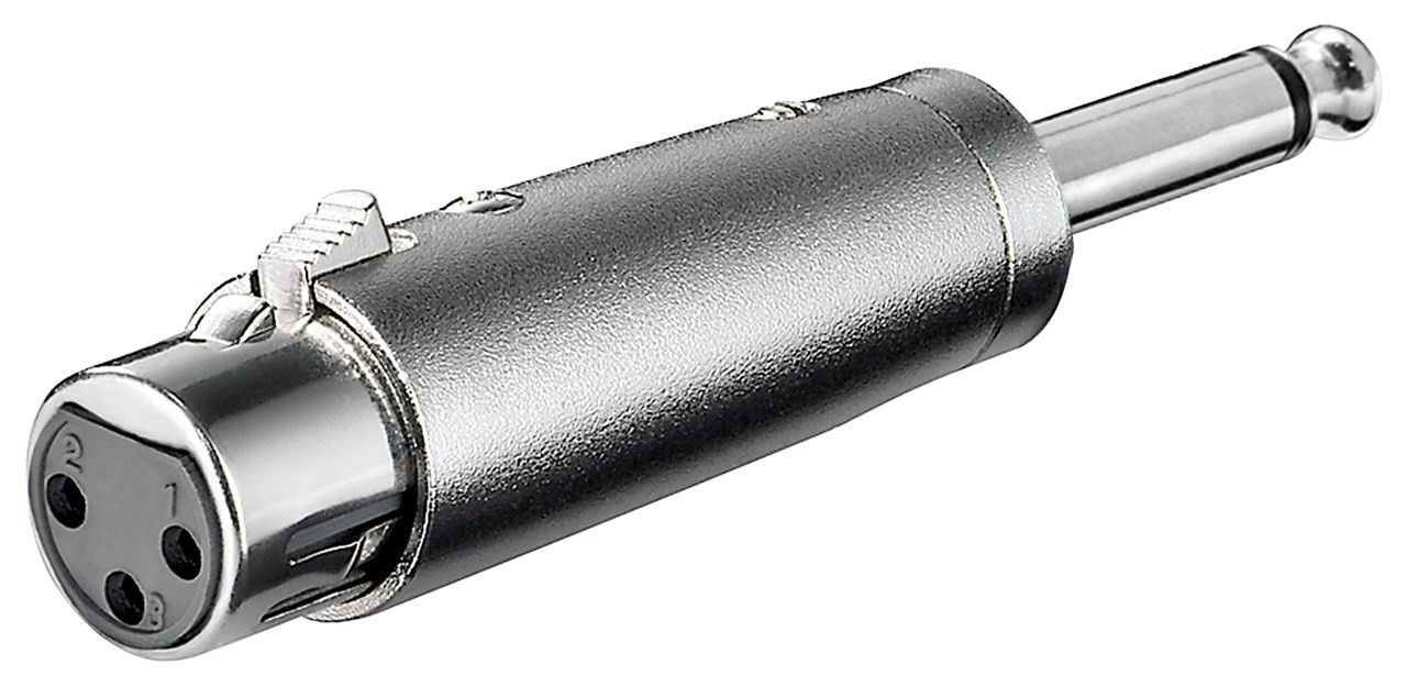 Audio adapter XLR 3 PIN na 6.35mm mono