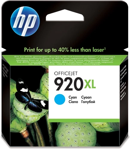 Tinta HP 920XL cyan CD972AE