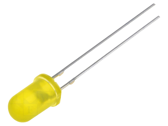 LED dioda žuta 5mm