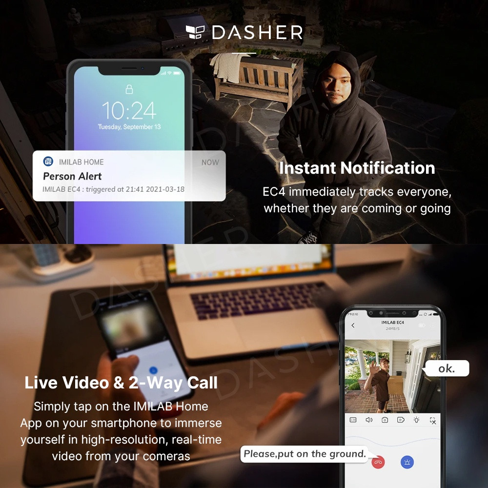 IP pametna vanjska kamera IMILAB EC5  sa reflektorom