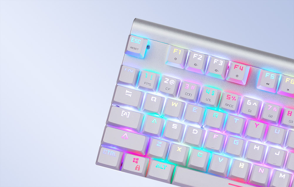 Gaming RGB tastatura MOTOSPEED CK101 bijela