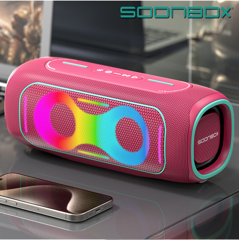 Prijenosni bluetooth zvučnik SOONBOX S8600MAX pink