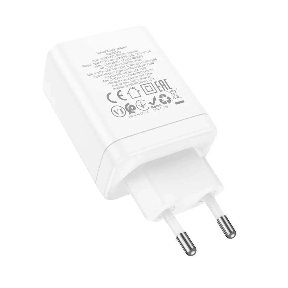 Punjač HOCO N33 2XUSB-C 1XUSB-A