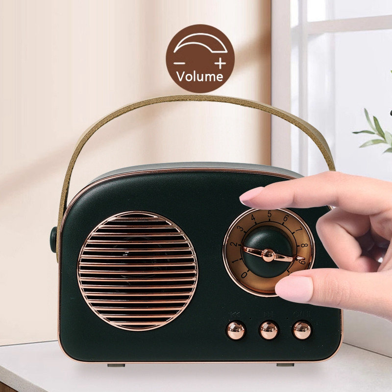 Bežični retro bluetooth mini radio T20 zeleni - slika 2