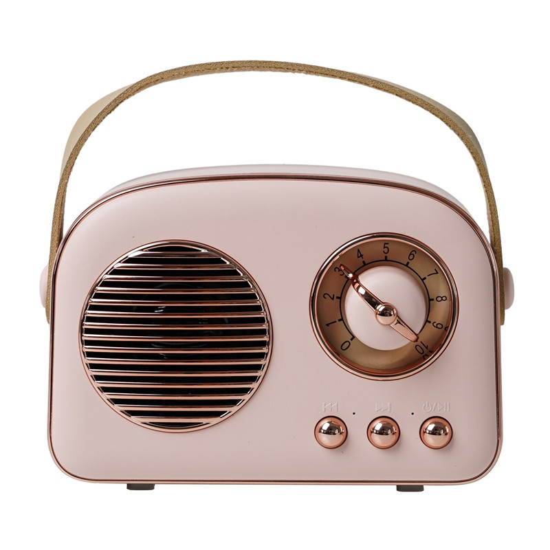 Bežični retro bluetooth mini radio T20 rozi - slika 2